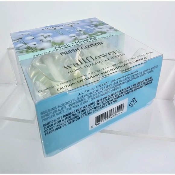 FRESH COTTON Bath & Body Works Wallflowers Fragrance Refill 2 Box NEW - Picture 4 of 7